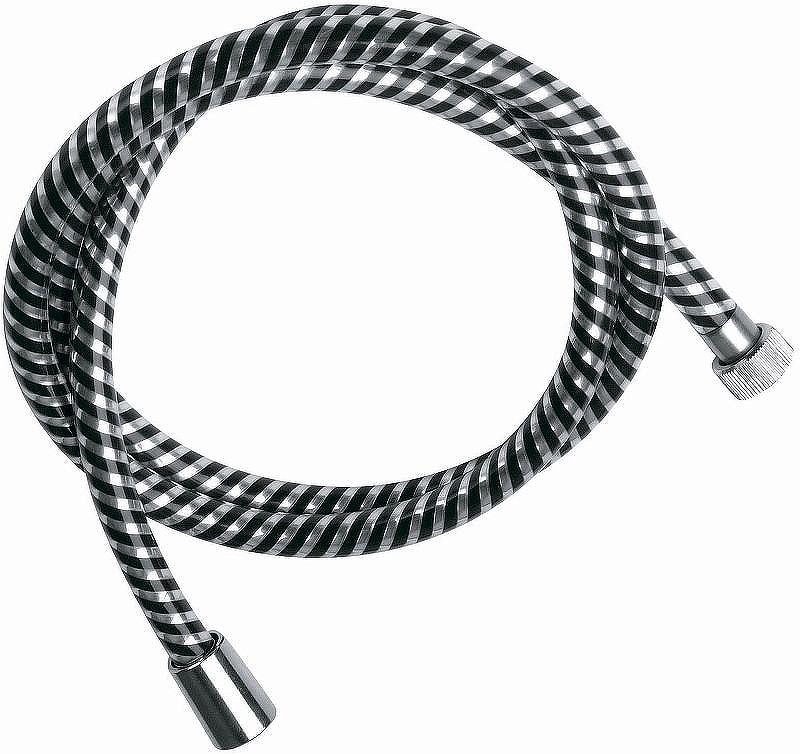 Душевой шланг Remer 332CNNC150 Хром Черный глянец