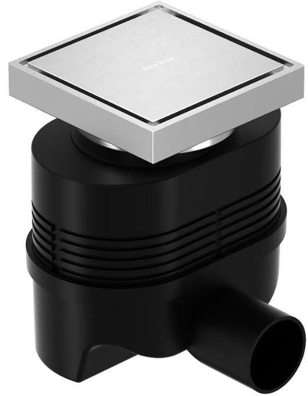 Душевой трап Allen Brau Priority 100x100 9.50023.BN с решеткой цвет Никель браш / под плитку
