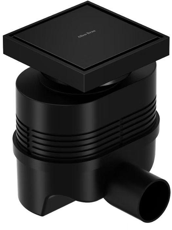 Душевой трап Allen Brau Priority 100x100 9.50024.31 с решеткой цвет Черный матовый / под плитку