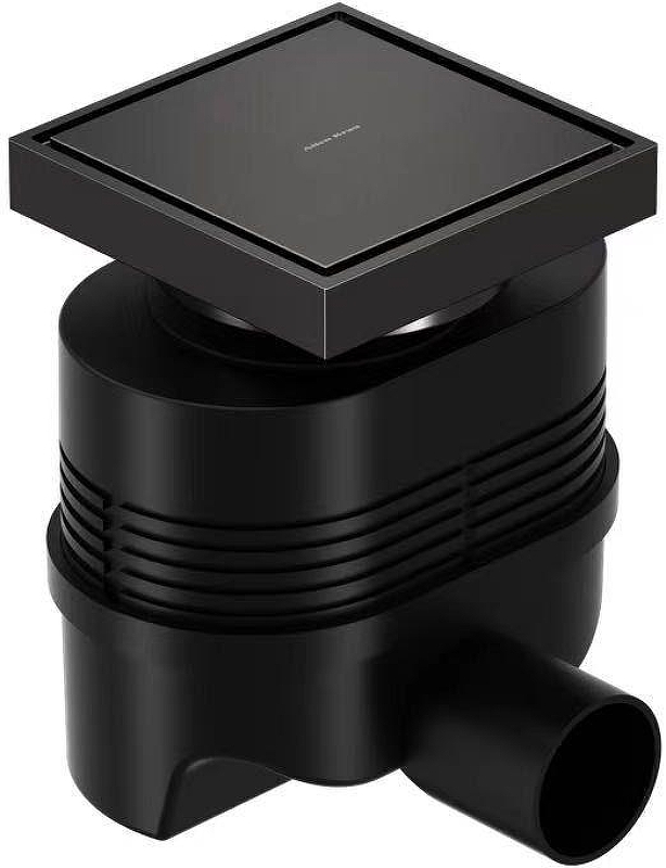 Душевой трап Allen Brau Priority 100x100 9.50026.MG с решеткой цвет Графит браш / под плитку