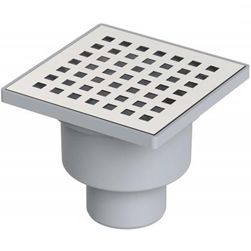 Душевой трап Berges Trend 100x100 091003 с решеткой Хром