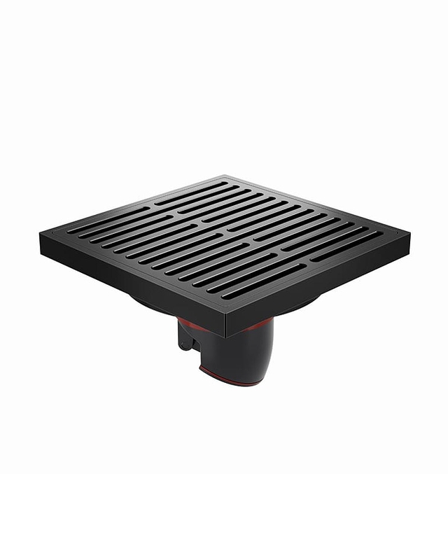 Душевой трап Orange 100x100 TR01-007b с Черной матовый решеткой
