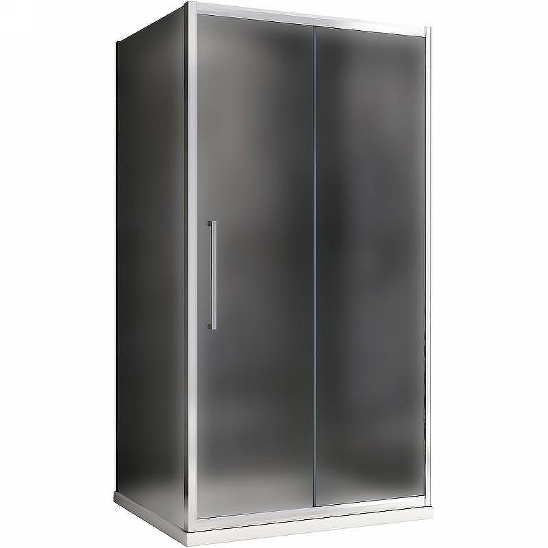 Душевой уголок Abber Schwarzer Diamant 120x60 AG30120MH-S60M профиль Хром стекло матовое