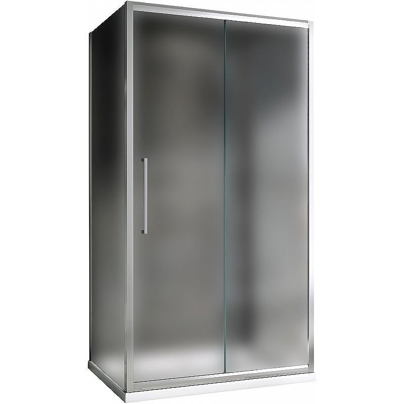 Душевой уголок Abber Schwarzer Diamant 140x60 AG30140MH-S60M-S60M профиль Хром стекло матовое