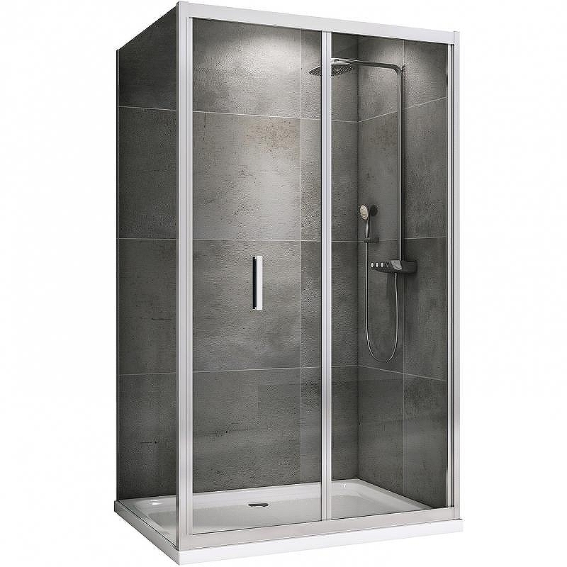 Душевой уголок Abber Sonnenstrand 120х75 AG07120-S75 профиль Хром стекло прозрачное