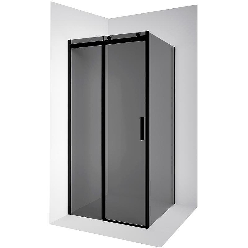 Душевой уголок Ambassador Benefit 120x90 19022201HBB-90HBB профиль Черный стекло тонированное