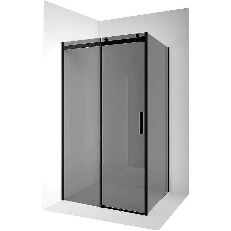 Душевой уголок Ambassador Benefit 140x110 19022203HBB-110HBB профиль Черный стекло тонированное