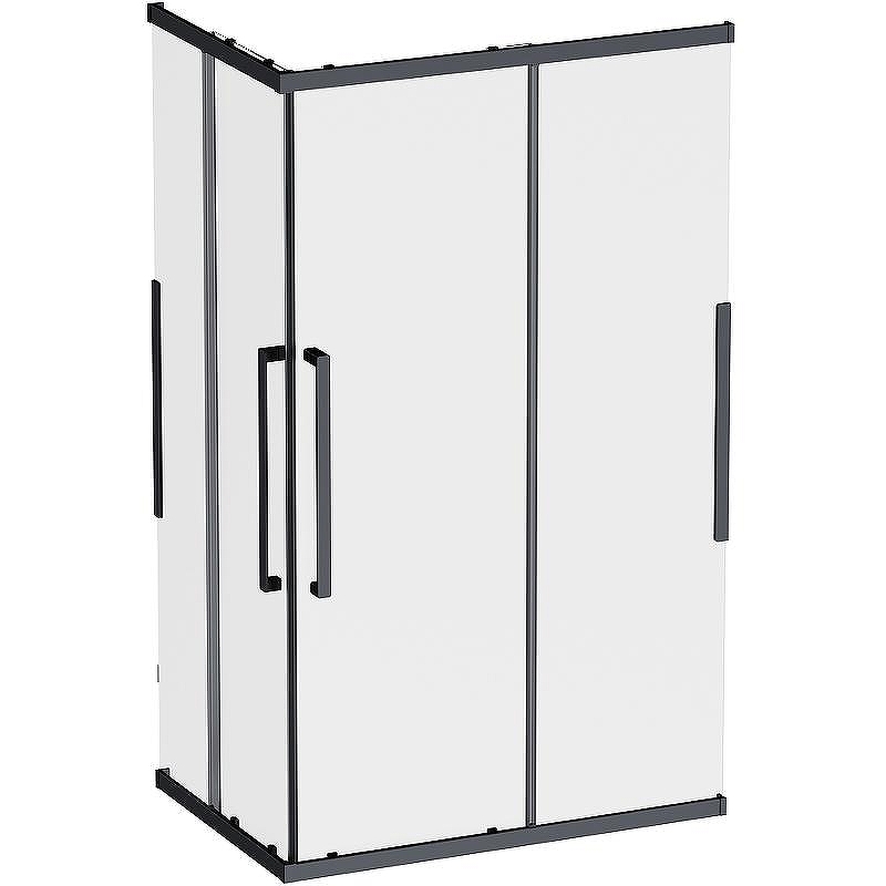 Душевой уголок AM.PM Func 120x80 W84G-403-12080-BT профиль Черный матовый стекло прозрачное