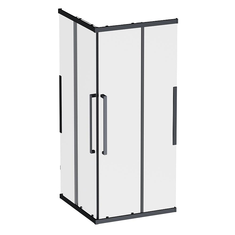 Душевой уголок AM.PM Func 90x90 W84G-403-9090-BT профиль Черный матовый стекло прозрачное