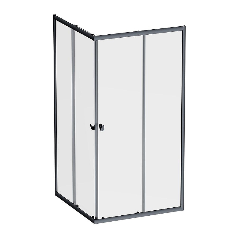 Душевой уголок AM.PM Sunny 100х100 W87G-403-100100-BT профиль Черный матовый стекло прозрачное