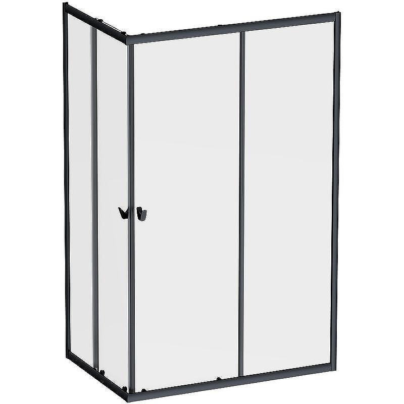 Душевой уголок AM.PM Sunny 120х80 W87G-403-12080-BT профиль Черный матовый стекло прозрачное