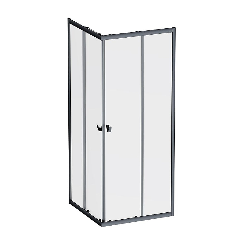 Душевой уголок AM.PM Sunny 80х80 W87G-403-8080-BT профиль Черный матовый стекло прозрачное