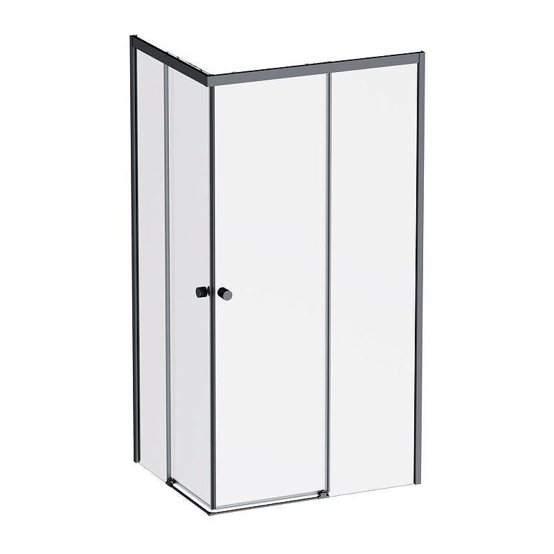 Душевой уголок AM.PM X-Joy 100х80 W94G-403-100280-BT1K профиль Черный матовый стекло прозрачное