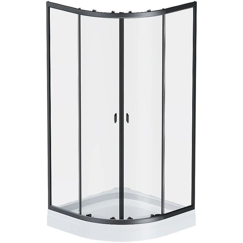 Душевой уголок AM.PM X-Joy 80х80 W88E-205-080BT64 профиль Черный матовый стекло прозрачное