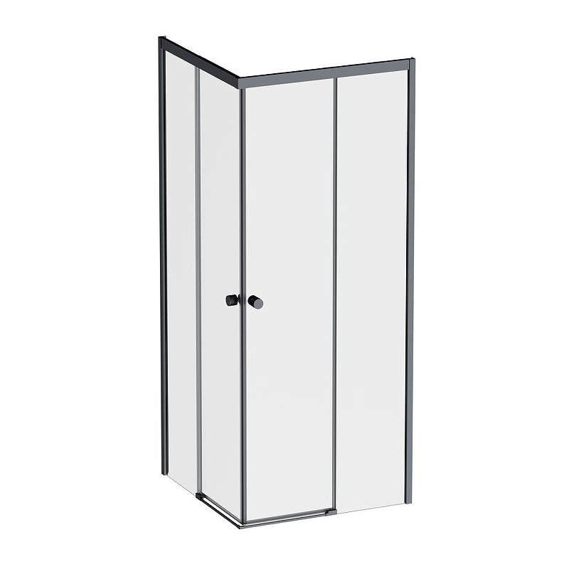 Душевой уголок AM.PM X-Joy 80х80 W94G-403-8080-BT1K профиль Черный матовый стекло прозрачное