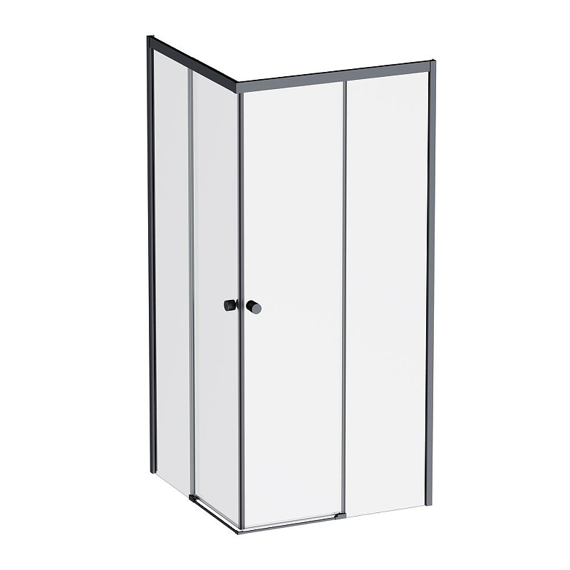 Душевой уголок AM.PM X-Joy 90х90 W94G-403-9090-BT1K профиль Черный матовый стекло прозрачное