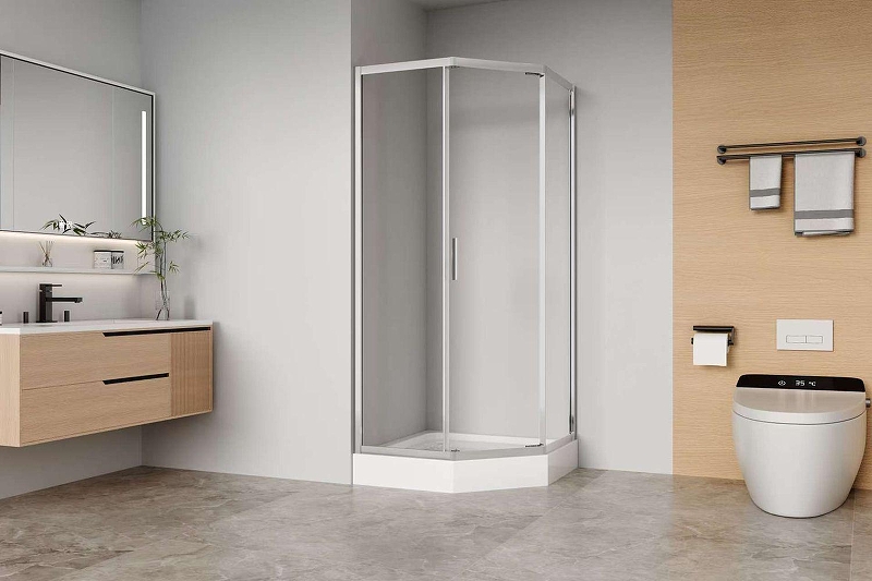 Душевой уголок Aquanet Bright AE90-P-90x90-CT 90х90 352420 профиль Хром стекло прозрачное