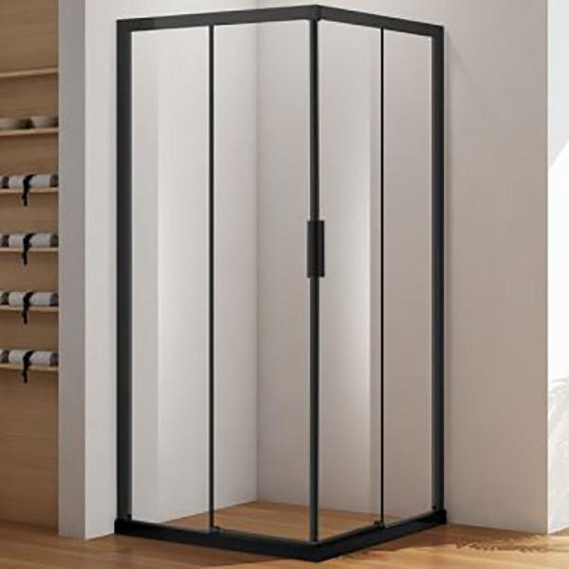 Душевой уголок Aquanet Pleasure AE60-S-100x100U-BT 100x100 225502 профиль Черный стекло прозрачное