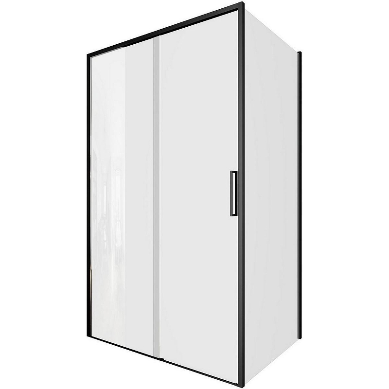 Душевой уголок Aquanet Pleasure Evo AE65-120x100-BT 120x100 346125 профиль Черный стекло прозрачное