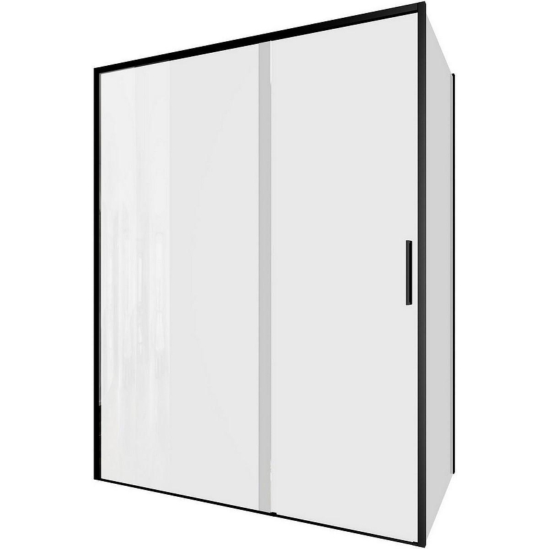 Душевой уголок Aquanet Pleasure Evo AE65-150x80-BT 150x80 324141 профиль Черный стекло прозрачное