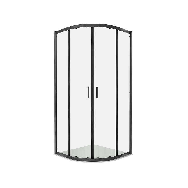 Душевой уголок Aquatek 90x90 AQ.RO.090.1BL профиль Черный матовый стекло прозрачное