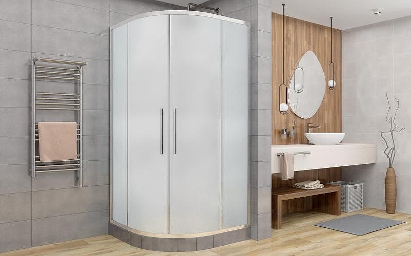 Душевой уголок Avacan 80x80 HC80MT профиль Хром стекло матовое