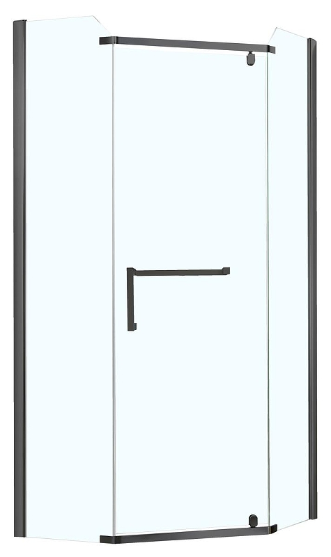 Душевой уголок Azario Edmonton 90х90 AZ-NNC3231-1 900 BLACK профиль Черный стекло прозрачное