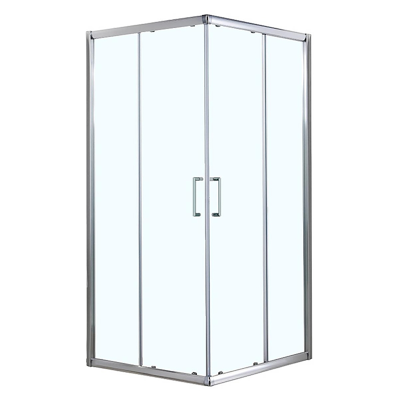 Душевой уголок Azario Greenwood 80х80 AZ-NNE1142 800 профиль Серебро стекло прозрачное