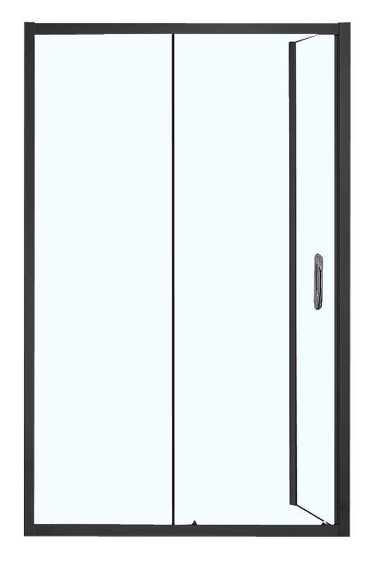 Душевой уголок Azario Milton 120х80 AZ-ND1131-L 1200 BLACK профиль Черный стекло прозрачное
