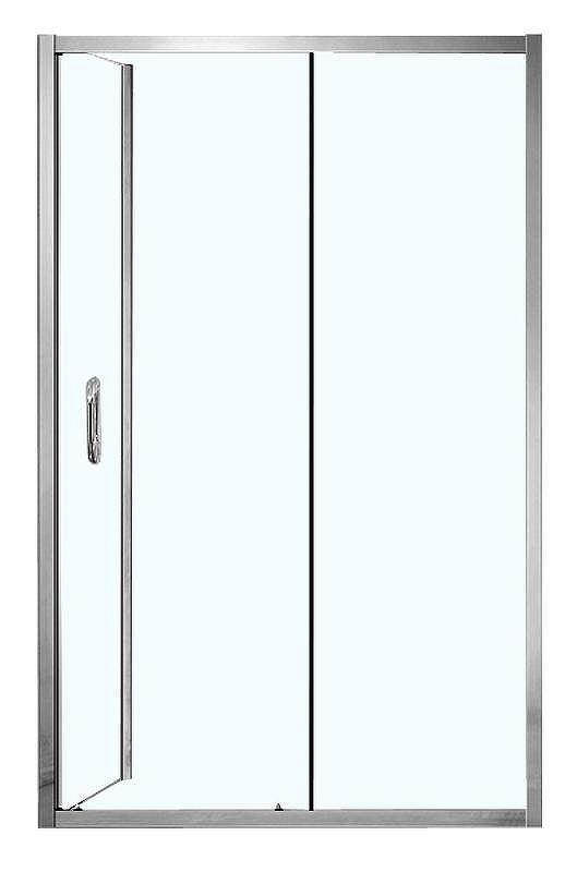 Душевой уголок Azario Milton 120х80 AZ-ND1131 R 1200 профиль Серебро стекло прозрачное