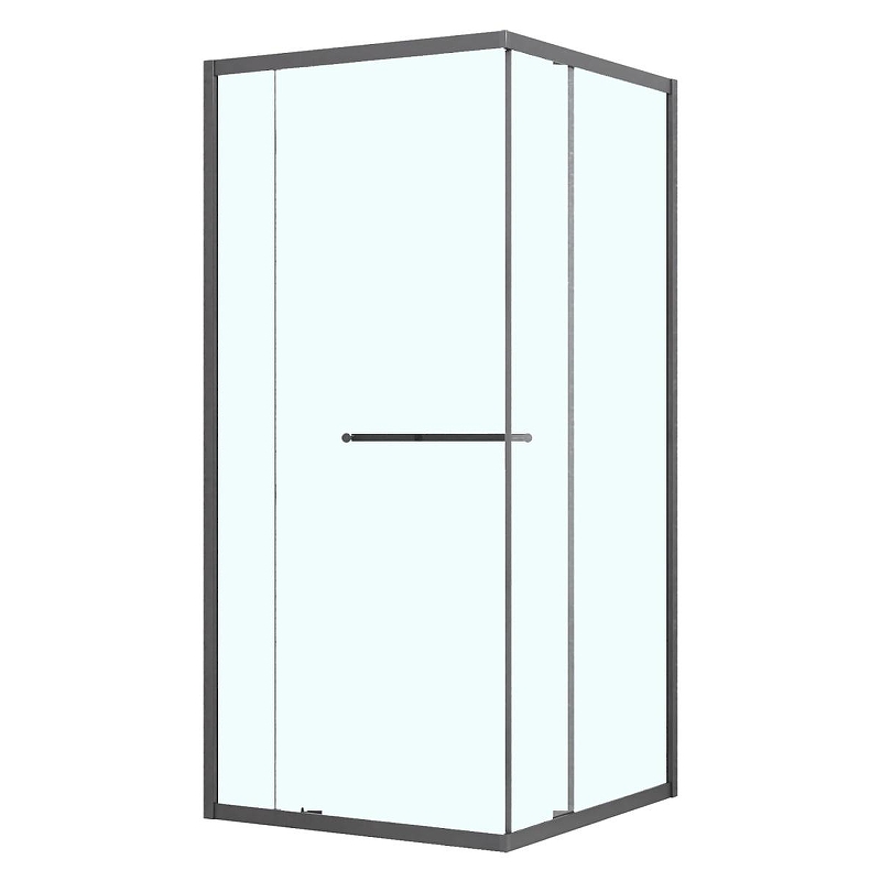 Душевой уголок Azario Monako 90x90 AZ-L47-90-MGR-CL профиль Графит матовый стекло прозрачное