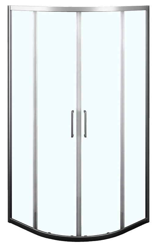 Душевой уголок Azario Ostin AZ-121 S А 100*100*195 профиль Хром стекло прозрачное
