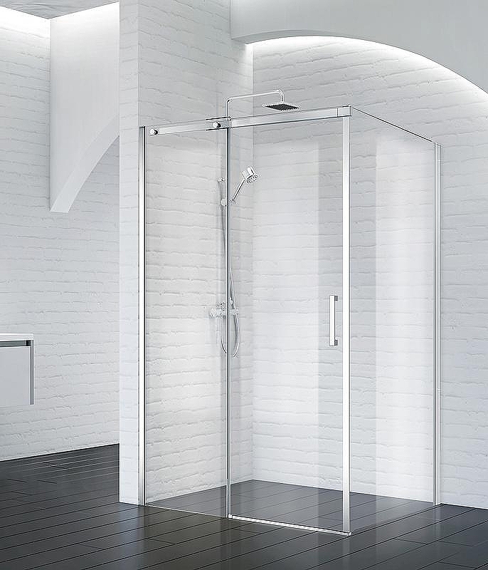 Душевой уголок BelBagno Acqua 130х90 ACQUA-AH-1-130/90-C-Cr профиль Хром стекло прозрачное