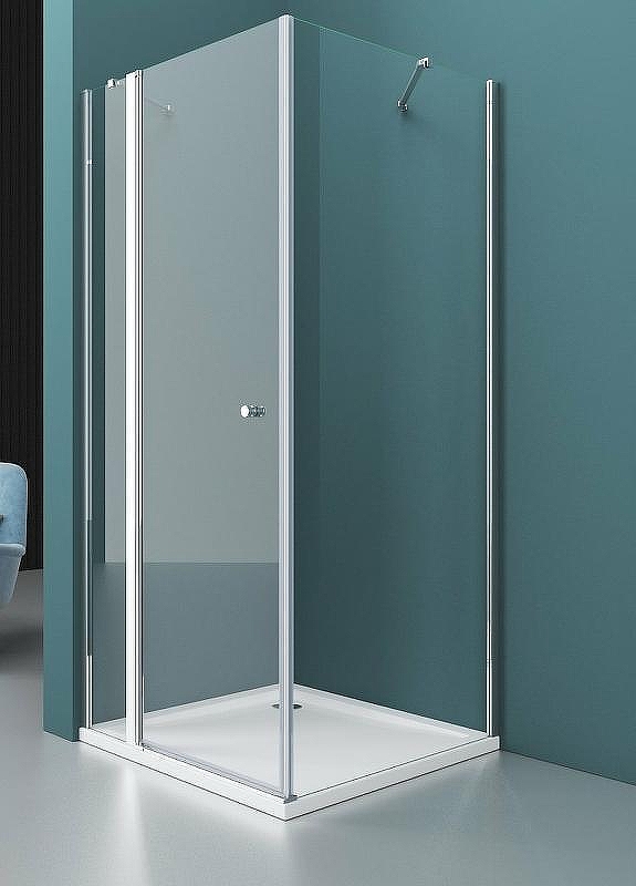 Душевой уголок BelBagno Etna 80х100 ETNA-AH-12-80/100-C-Cr профиль Хром стекло прозрачное