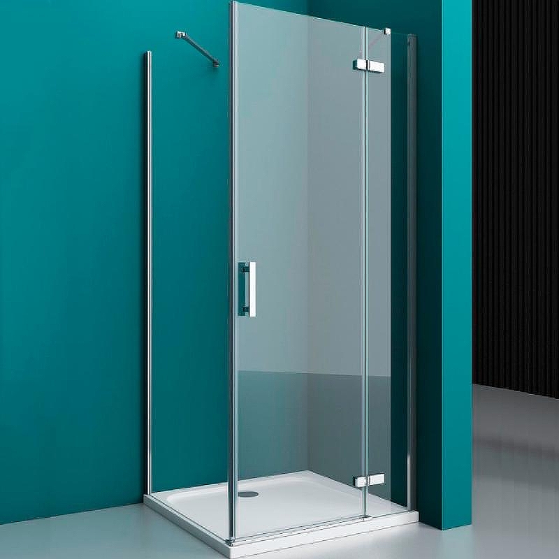 Душевой уголок BelBagno Kraft 90х80 KRAFT-AH-12-90/80-C-Cr-R профиль Хром стекло прозрачное