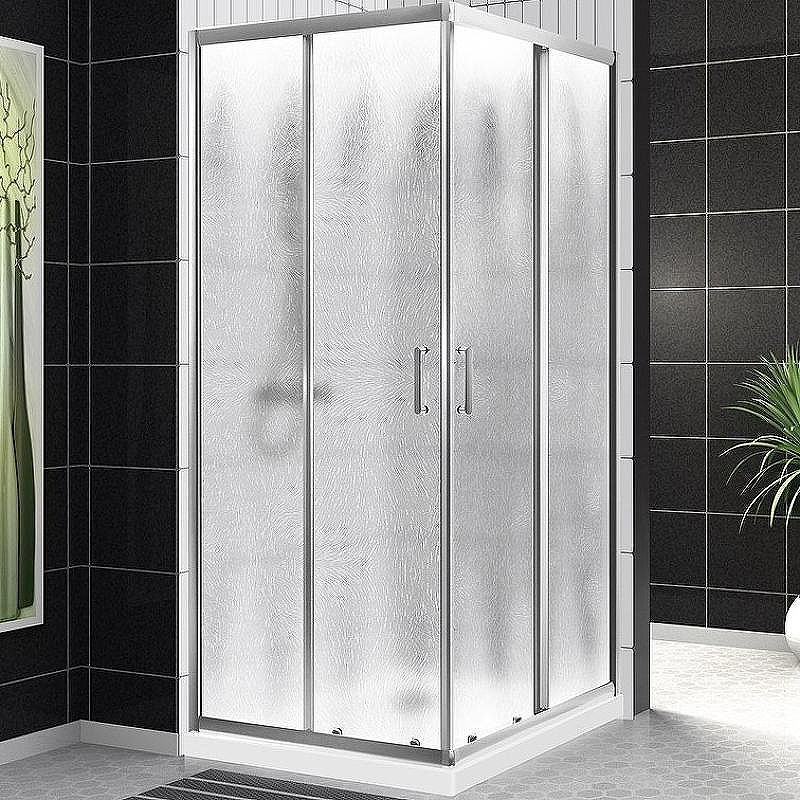 Душевой уголок BelBagno Uno 100х100 UNO-195-A-2-100-CH-CR профиль Хром стекло шиншилла