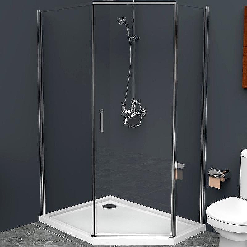 Душевой уголок BelBagno Uno 100х80 UNO-195-PH-1-100/80-C-Cr профиль Хром стекло прозрачное