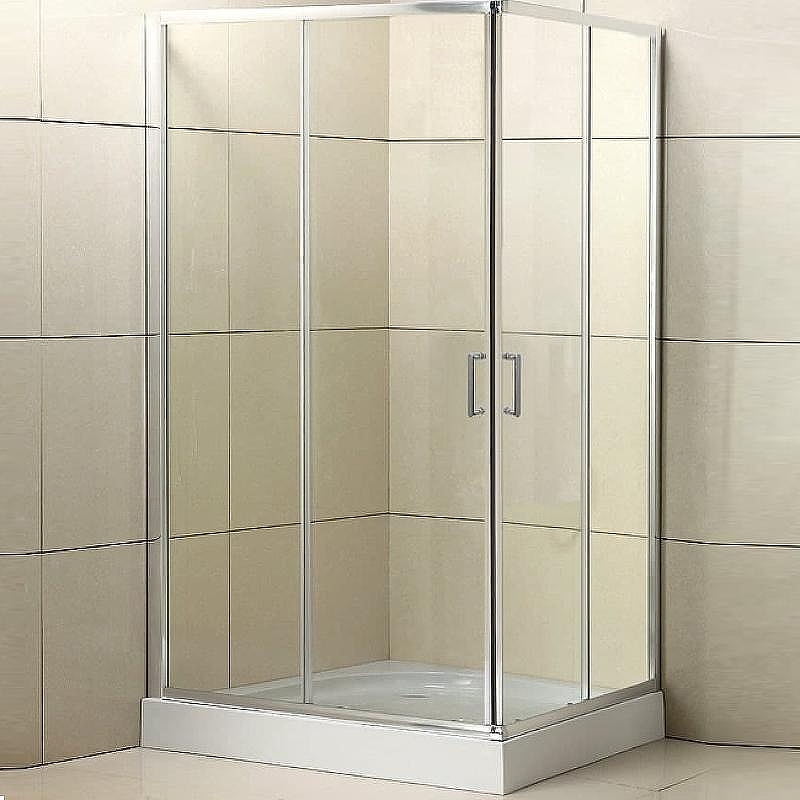 Душевой уголок BelBagno Uno 120х100 UNO-195-AH-2-120/100-C-Cr профиль Хром стекло прозрачное