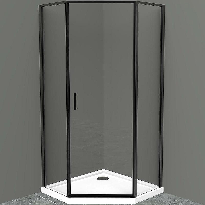 Душевой уголок BelBagno Uno 90х90 UNO-195-P-1-90-C-NERO профиль Черный матовый стекло прозрачное