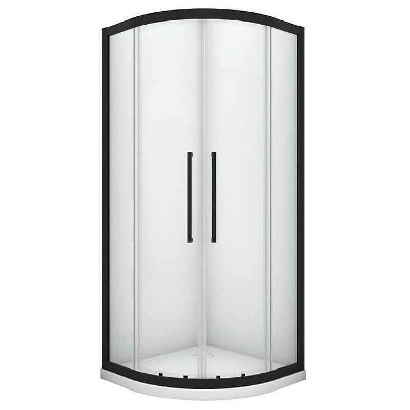 Душевой уголок Black&White Stellar Wind S801 90x90 8019090 профиль Блеск серебра стекло прозрачное