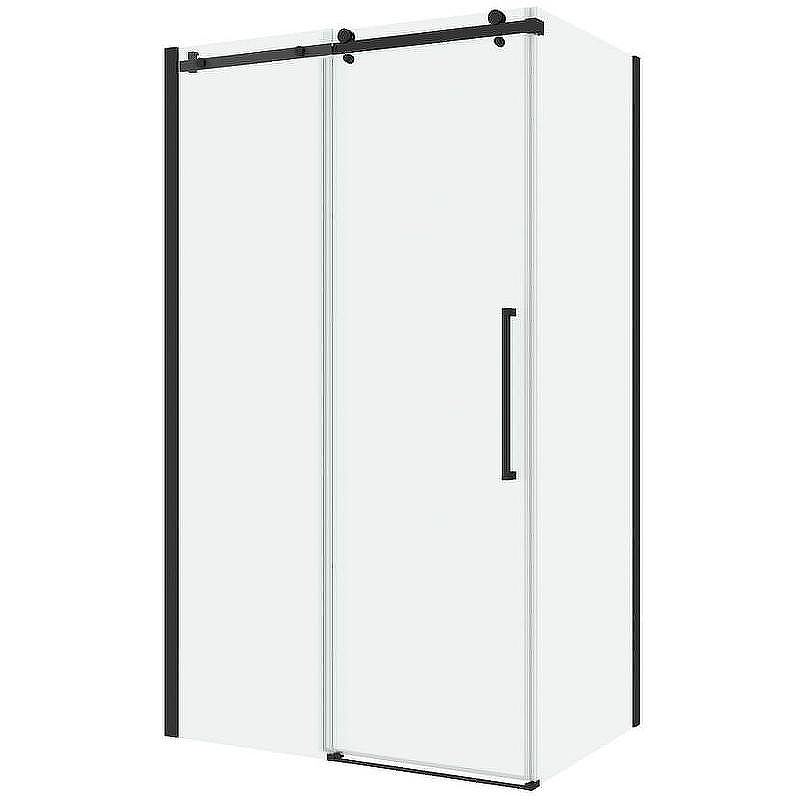 Душевой уголок Black&White Stellar Wind S808 100х90 8089010 профиль Черный матовый стекло прозрачное
