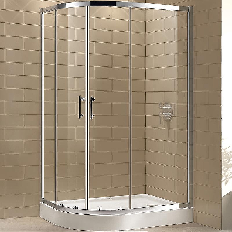 Душевой уголок Cezares Eco 100х80 ECO-O-RH-2-100/80-C-Cr профиль Хром стекло прозрачное