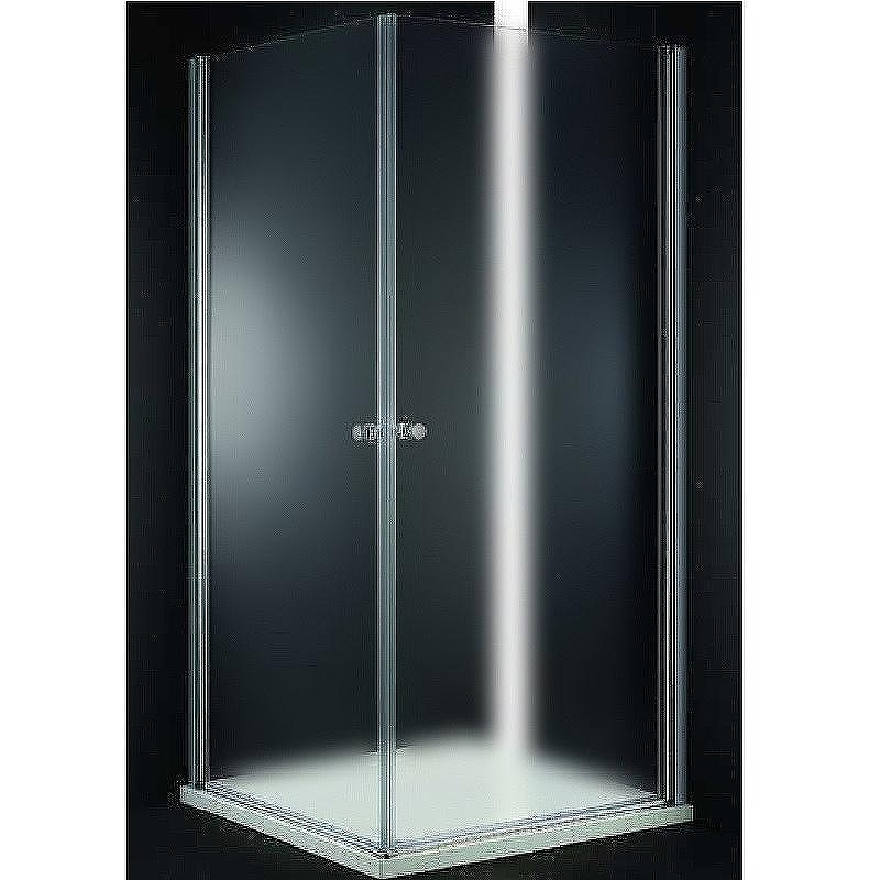 Душевой уголок Cezares Elena 80x80 ELENA-W-A-2-80-P-Cr профиль Хром стекло рифленое