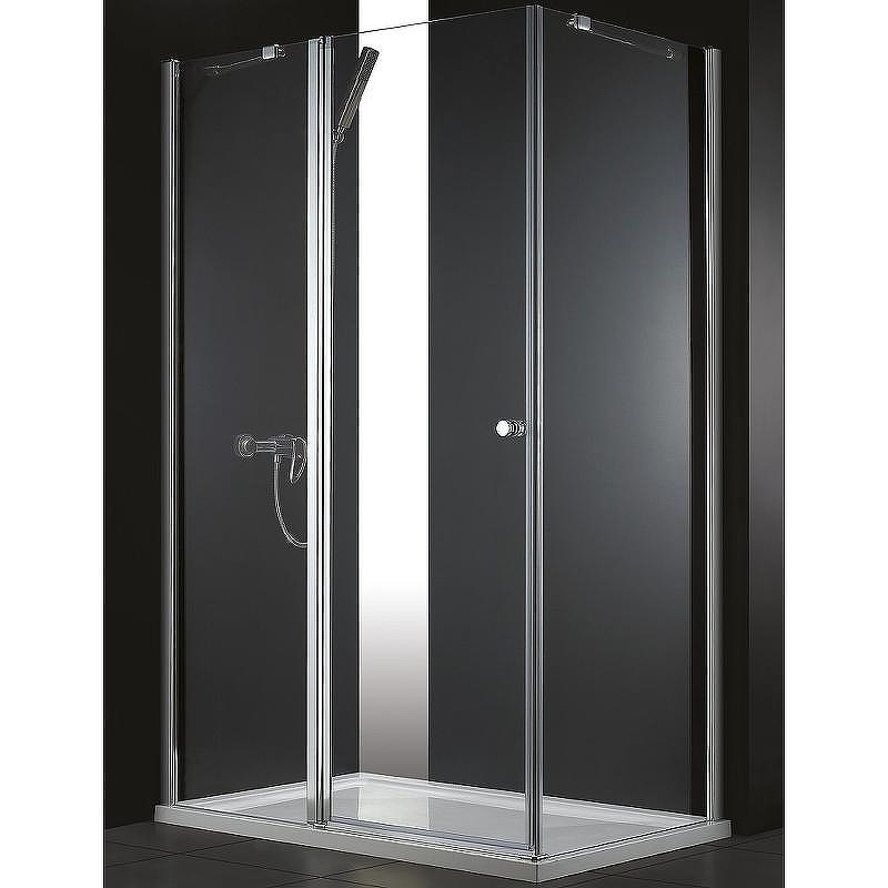 Душевой уголок Cezares Elena 90x80 ELENA-W-AH-1-90/80-C-Cr профиль Хром стекло прозрачное