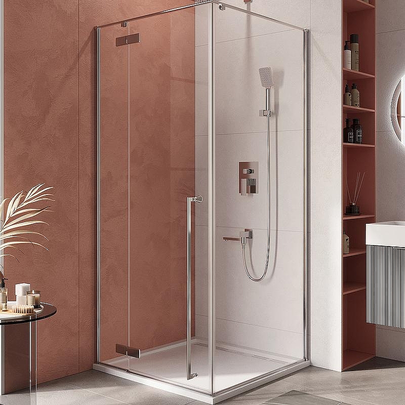 Душевой уголок Cezares Liner 100x100 L LINER-A-1-100-C-Cr-L профиль Хром стекло прозрачное