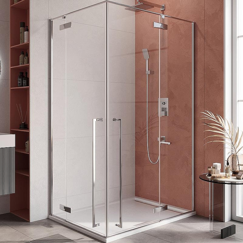 Душевой уголок Cezares Liner 120x90 R LINER-AH-2-120/90-C-Cr-R профиль Хром стекло прозрачное