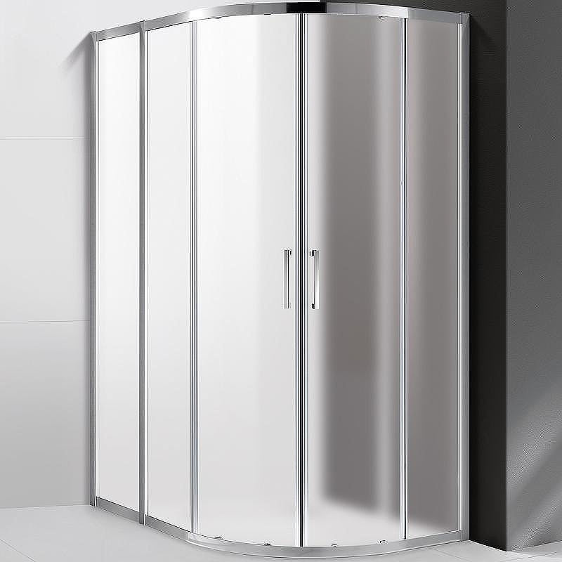 Душевой уголок Cezares Molveno 120x100 MOLVENO-RH-2-120/100-P-Cr профиль Хром стекло рифленое