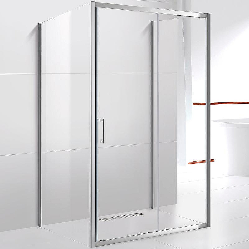Душевой уголок Cezares Molveno 130x80 MOLVENO-AH-12-130/80-C-Cr-IV профиль Хром стекло прозрачное
