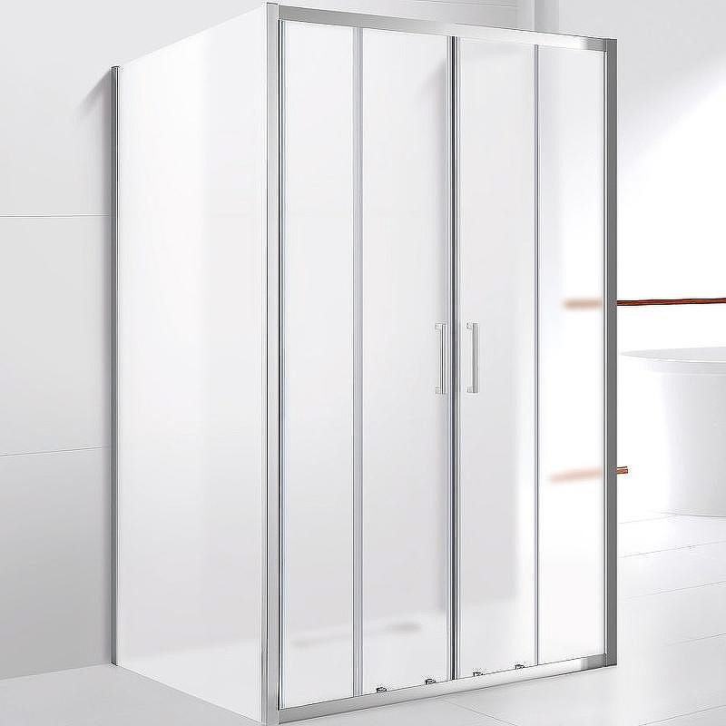 Душевой уголок Cezares Molveno 180x90 MOLVENO-AH-22-180/90-P-Cr профиль Хром стекло рифленое