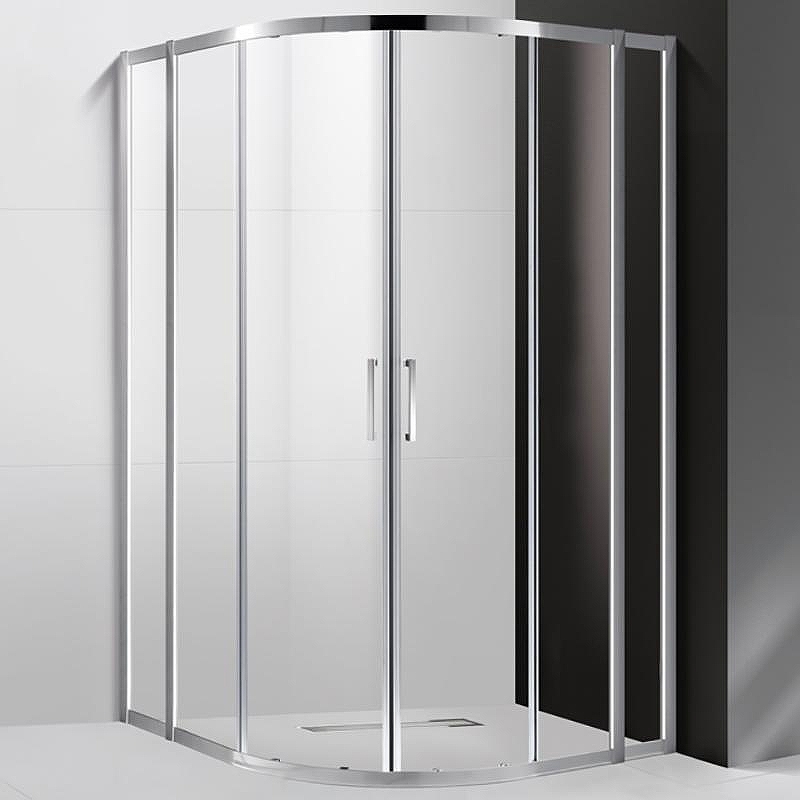 Душевой уголок Cezares Molveno R-22 130х130 MOLVENO-R-22-100+30-C-Cr-IV профиль Хром стекло прозрачное